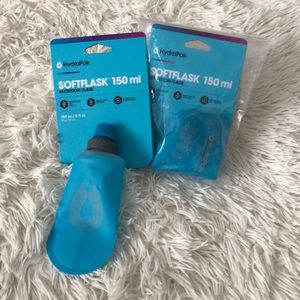 Two HydraPak Softflask 150 ml